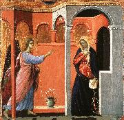 Duccio di Buoninsegna Annunciation oil on canvas